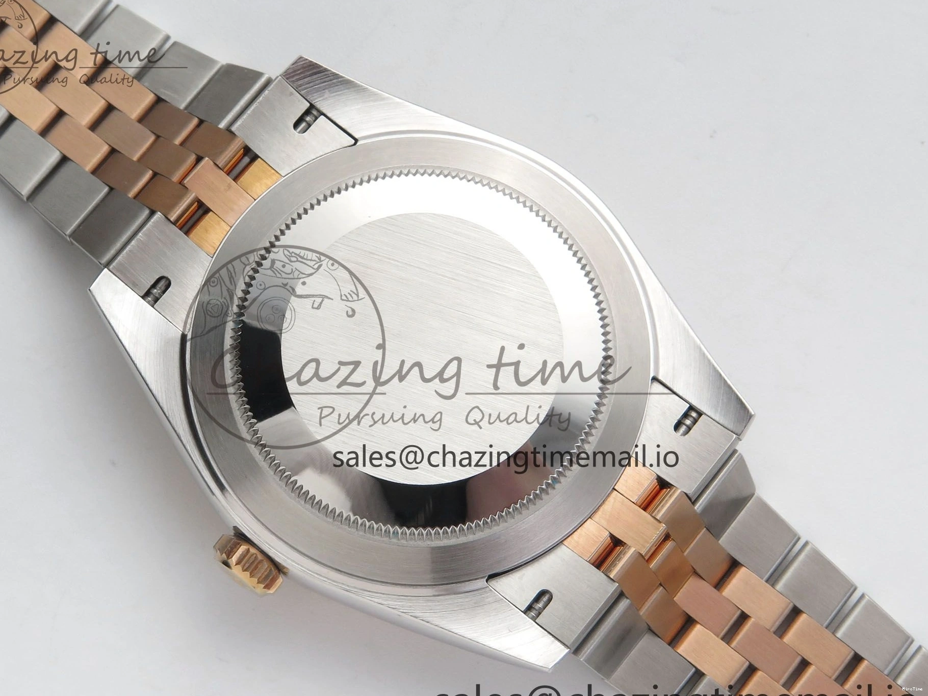 MiroTime 0202 DateJust 41 126331 SS RG ARF 1:1 Best Edition Brown Stick Dial on Jubilee Bracelet SH3235 (Weighted) TopPick 196